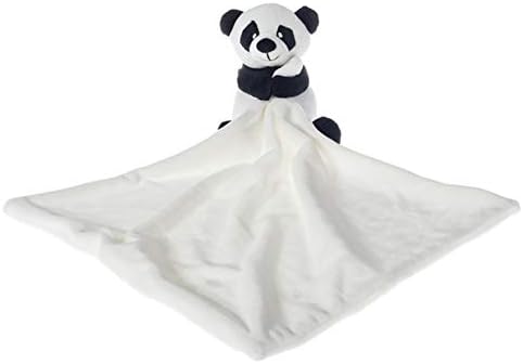 Меки играчки от кайсиеви Агне, Защитно Одеяло с изображение на Панда, Луксозно Плюшевое Одеяло с герой от детска стая (Бяла Панда, 10 инча)