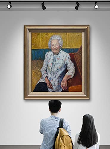 По-голяма Портретна живопис в стил Ван Гог, Индивидуална снимка с маслени бои от снимка, Ръчно рисувани с маслени бои върху платно, Индивидуална картина с маслени б?
