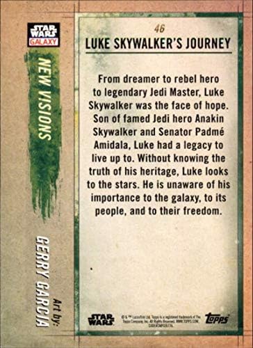 2018 Начело в Галактиката на Междузвездни войни 46 Пътуване Люк Скайуокър Джери Гарсия Официалната Неспортивная Търговска картичка