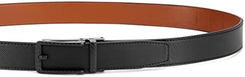 Мъжки колан CHAOREN Click Belt - Мъжки Кожена каишка с дължина 1-3 / 8 инча за дрехи и ежедневието - Колан с микрорегулировкой се