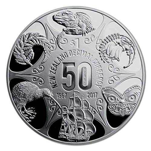 Годишен набор от Пробни монети Нова Зеландия 2017 г. - 50 Години от Съществуването на десетична валута В обращение