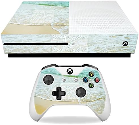 Корица MightySkins, съвместима с Microsoft Xbox One S - Aquaholic | Защитно, здрава и уникална Vinyl стикер | Лесно се нанася, се