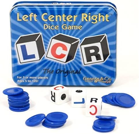 Оригиналната Игра на зарове LCR в Ляво Център Дясно