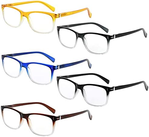 Eyekepper 5-pack Очила За четене на Модни Очила За Четене За Мъже и Жени, + 1.50