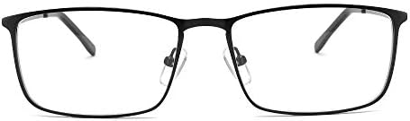 Компютърни очила за четене MEDOLONG Против Blue Light Без главоболие в метална рамка-LH7080(C2, анти-син, 75)