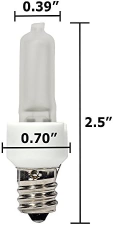 Лампа-канделябр Satco S4485 бял цвят, 2,44 инча, 1 брой (опаковка от 1), мат