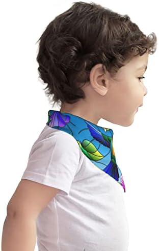 Аугенштерн Памучни Бебешки Лигавници Цветна Колибри С Цветен Модел Детска Кърпа Лигавници За Никнене На Млечни Зъби Хранително-Вкусовата Лигавник