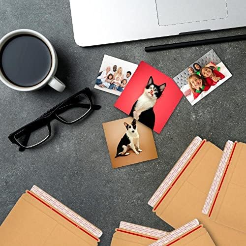 Пощенски пликове PSBM Rigid, 9x11,5 инча, 2500 опаковки, Пощенски Пликове от крафт-кафяв картон за снимки и документи, Самозалепващи