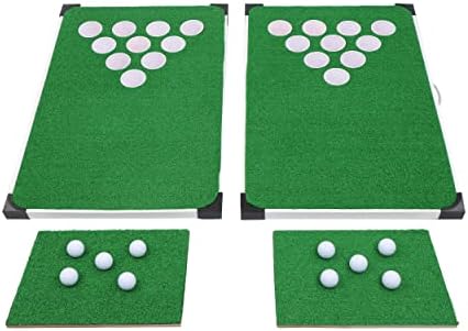 Спортна игра в голф-понг на люлка - голф-понг в закрито или открито с преносими дъски, подови изтривалки на разположение, топки