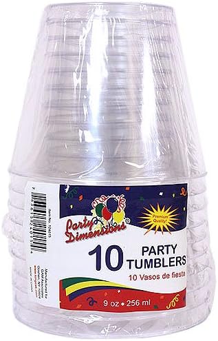 Пластмасова чаша за партита - 9 грама | Прозрачен | Опаковки от 10 чаши, 9 грама