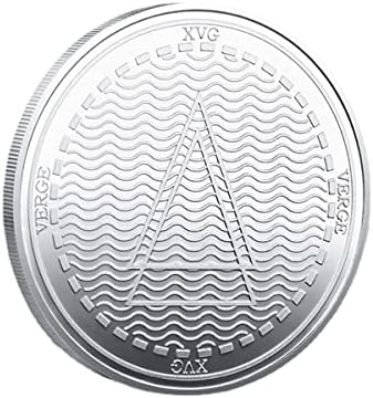 Цифров Виртуална Монета XVG Монета С Триизмерен Релеф, Позлатена Сребърна Метална Айде Събиране на монети, Подаръци (Сребро)
