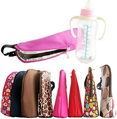 NUOBESTY 2 Опаковки Бебешки Бутилки, Единични Чанта, Охладител за Бутилки с Мляко, Топло Изолирани Чанта за Прогулочной детски Колички