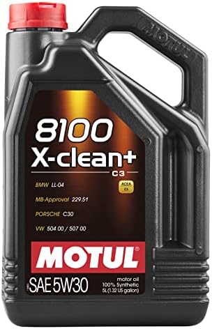 Motul 8100 X-Clean+ 5W30 Синтетично Моторно масло, 5 л (106377)