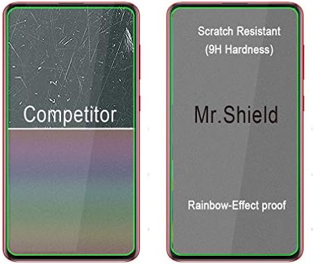 Mr.Shield [Комплект от 3 позиции] е Предназначен за Samsung Galaxy A21s [Закалено стъкло] [Японското стъкло твърдост 9H] Защитно