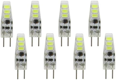 Led лампи G4 G4 с двухконтактным основание 0,5 W (еквивалентен на халогенна лампа с мощност 5 Вата), Студено-бели Led лампи 6000