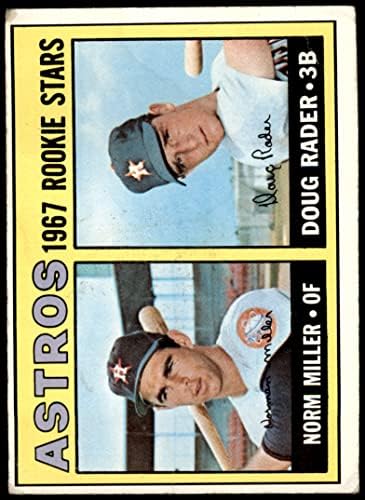 1967 Topps 412 Начинаещи Astros Даг Нападател/Норми Милър Хюстън Астрос (Бейзболна картичка) ПАНАИР Астрос