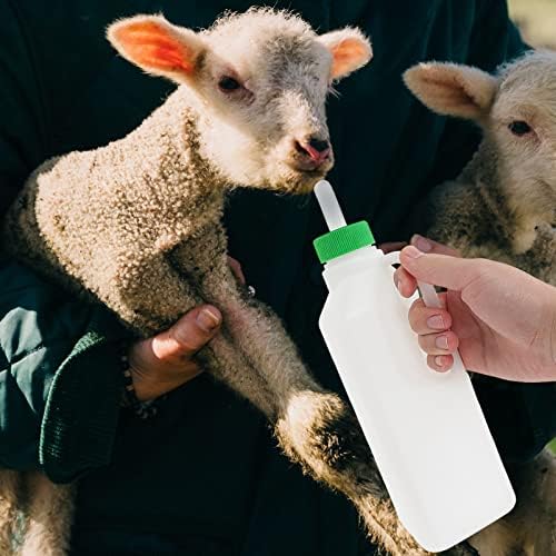 Yardwe 1 Комплект Бутилка За Хранене на Агне, А За Добитък, Бутилка за Хранене Телячьего Мляко с Подмяна на Зърната, А за млякото на Животни, Ферма, за да проверите за Овц