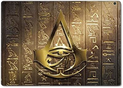 Дизайн на своята практика за главата Официално Лицензиран Логото на Assassin ' s Creed 3D Heiroglyphics Origins Графика Матова повърхност Винил Стикер Стикер на кожата Калъф е Съвмес