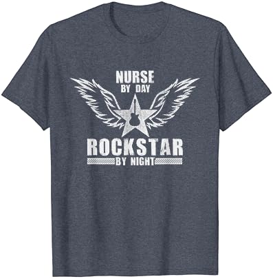 Тениска Официалната медицинска сестра ден / Рок звезда през нощта