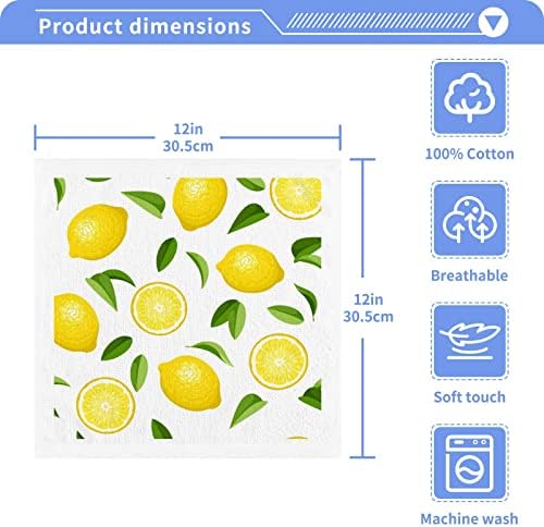 Гъба Kigai 2 опаковки с Лимон – Меки Кърпи За лице, За фитнес, Хотелски и спа качество, Кърпи за Многократна употреба отпечатъци