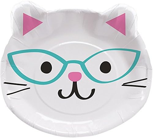 Комплект за празнични аксесоари Purr-FECT Cats за 16 гости плюс чеклист за планиране на партита от Mikes Super Store)