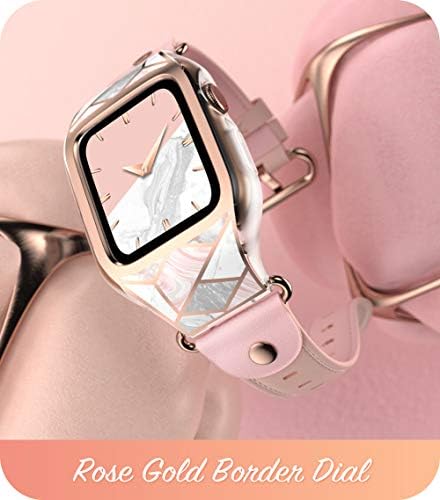 каишка i-Blason за Apple Watch 38 мм [Cosmo] Стилен Спортен Защитен калъф-броня с регулируеми джапанки за Apple Watch Серия 3/2/1