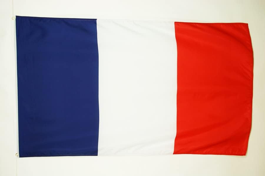 ФЛАГ на Азербайджан Флаг на Франция 2 'x 3' - Френски знамена 60 x 90 см - Банер 2x3 фута