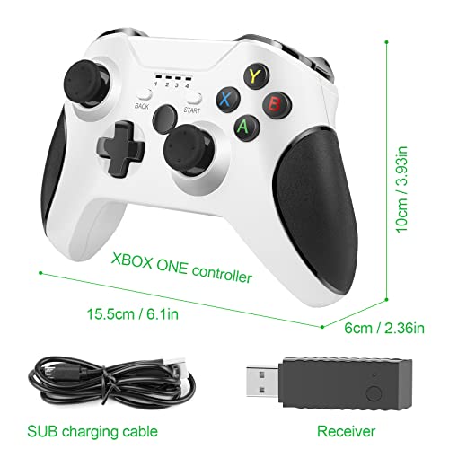Безжичен контролер ASUNCELL за Xbox One геймпад на Xbox Series X|S, Безжичен dvr Безжичен контролер с двойна вибрация и аудиоразъемом