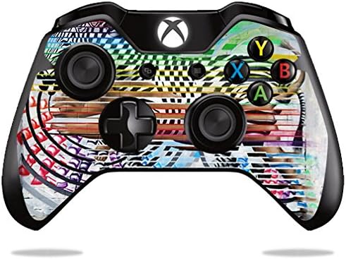 Кожата MightySkins, съвместим с контролера на Microsoft Xbox One или One S - Zebra Trance | Защитен, здрав и уникален винил калъф