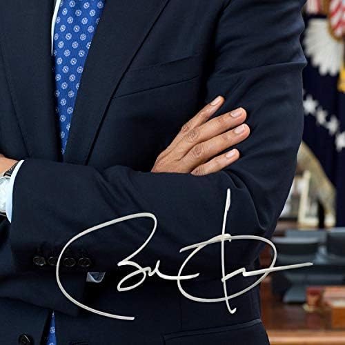 РЯДКА Рамка за снимки на Президента на САЩ Барак Обама с Ограничена Подпис, Издаден от Студио лиценз за поръчка