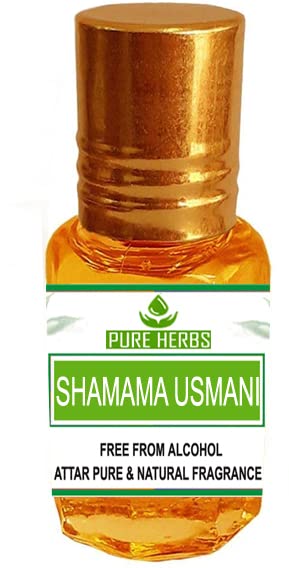 Аттар ШАМАМА USMANI от чисти билки, не съдържащ алкохол, за унисекс, подходящи за случаи, партита и ежедневна употреба, 5 мл