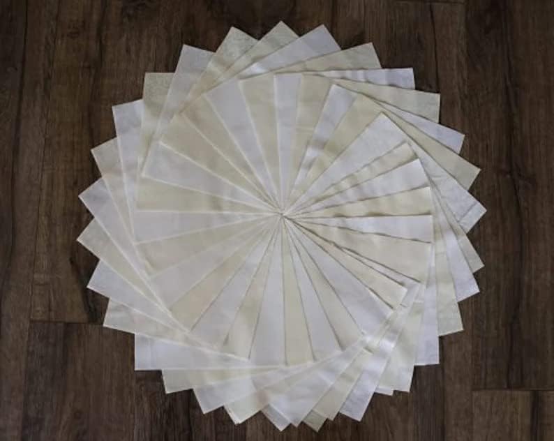 Бяла опаковъчна хартия, предварително нарязани, 5 квадратчета / одеало от памучен плат / 102 пайсы