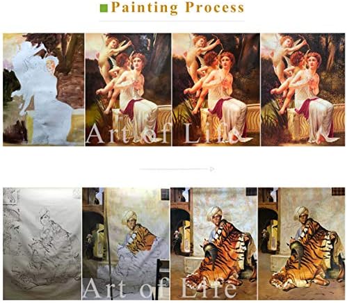 $80-$1500 Ръчно рисувани учители, Художествени академии - Картини с маслени бои на Арабски лидер и Обкръжението Му на Арабски художник