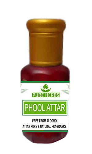 Pure Herbs PHOOL ATTAR Без Алкохол За мъже, Подходящ за специални случаи, партита и ежедневна употреба 50 мл