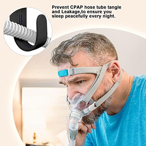 Държач за маркуч CPAP с еластична лента, държач за каишка за ръка на главата си маска и Органайзер за подкрепа на маркуча CPAP в една сглобяване на Система от тръби CPAP бе