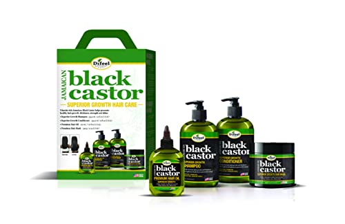 Подаръчен Комплект за грижа за косата Difeel Superior Growth автоматичен контрол и измерване Black Castor Shampoo & Conditioner