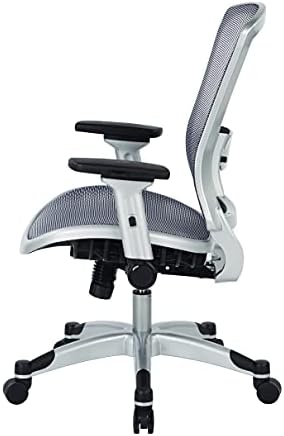 Офис стол Space Seating 317 серия Executive Light Air Grid с дишаща вкара задната седалка, лумбална опора, синхронен регулация на