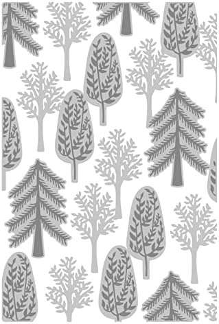 Папка за диференцирани текстурирани препечатки Sizzix Forest от Дженифър Огборн | 666035 | Глава 4 2022, Преге, сив