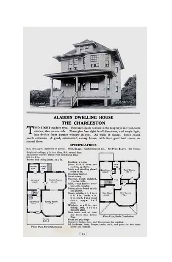 Северна строителна компания, Къща (1913) Aladdin Houses, Построен за един ден, Каталог № 24 Spring, Модели, етажни планове, за довършителни