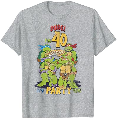 Тениска Teenage Mutant Ninja Turtles за Парти с Пица на 40-ти Рожден ден