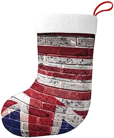 Коледни Чорапи Augenstern Американски Британски Флаг Стенни Двустранни Манто Окачени Чорапи