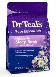 Подаръчен комплект Dr. Teal's Английска Salt Soak Sleep Relief за Деня на майката (3 опаковки, само 8,5 кг) - (3 паунда) Смес на