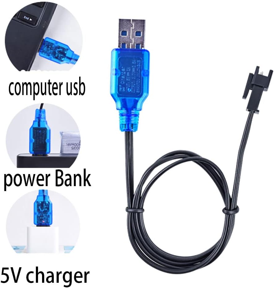 3,7 На 800 мА Бързо USB Зарядно устройство, Кабел с жак SM-2Т подходящ за 3,7 На 500 ма 800 ма 1500 mah Литиева Lipo Батерия От 3.7 На Бърз USB