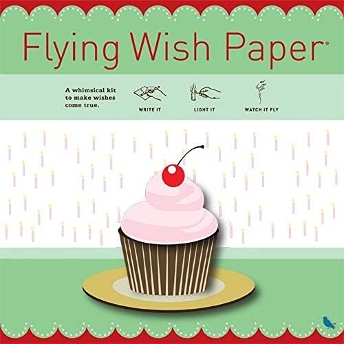 Разход на набор от хартия с летящи пожелания, мини-комплект Lady Bugs + Голям комплект за кексчета за рожден ден, Напиши Го, зажгите