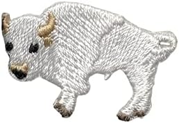 Мини-Бяло Бъфало Американски Бизон, Бродирана на Желязо Заплатке