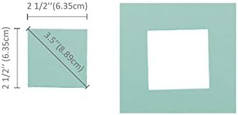 Перфоратор Bira с квадратна лост 2.5 X 2.5 инча на Много големи за производство на хартиени картички за scrapbooking (квадрат 3,5