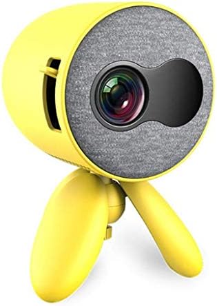 CLGZS Преносим Мини Детски проектор Домакински Малък 3D проектори за 1080P домашно кино Проектор, съвместим с мобилен телефон (Цвят: