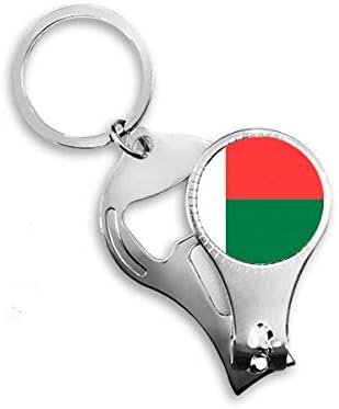 Мадагаскар Национален Флаг Африканска Държава Ножица за Нокти Халка Ключодържател Отварачка За Бутилки Машина За Рязане