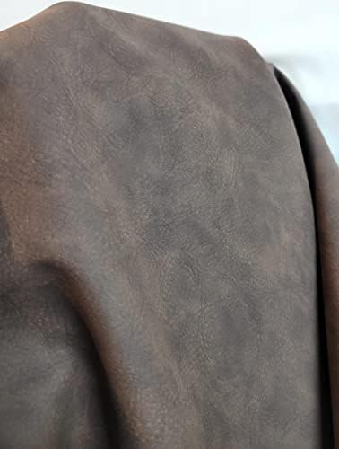 ЕСТЕСТВЕНА кожа | Бяла Мека изкуствена веганская кожа, PU (Одобрен от Peta за вегани) | 5 ярда (180 см в дължина x 54 инча), Почиства