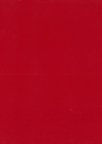 ЧЕРВЕН Ярко-червена вълнена фетровая чаршаф Giant - 35% полушерстяной смес - 1 чаршаф с размер 36x36 см XXL